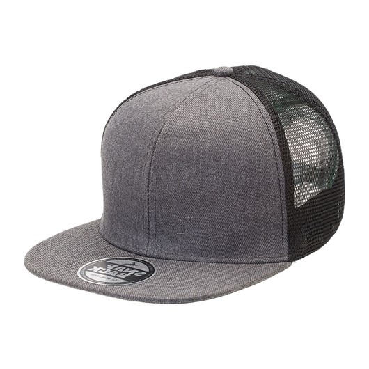Heathered Flat Peak Caps